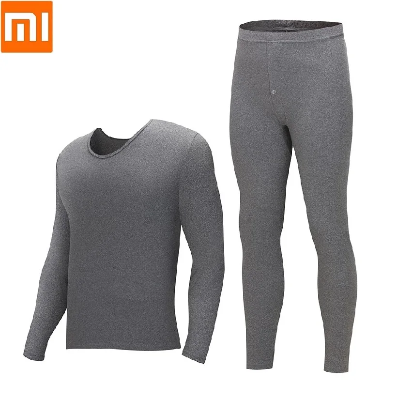 Комплект теплой одежды Xiaomi cation удобное Мужское нижнее белье пижама на осень и