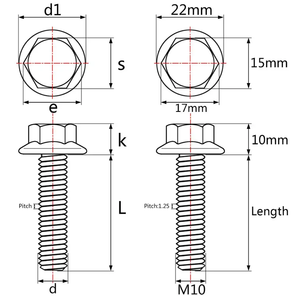 1 шт. M10 X 30 100 мм модификация мотоцикла Стандартный титановый болт DIN6921