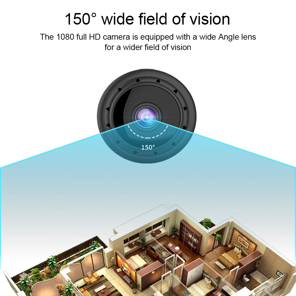 

Мини-камера видеонаблюдения W11, Wi-Fi, USB, 1080P