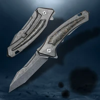 vg10 damascus steel folding knife bearing pocket knife outdoor camping knife survival tactics self defense self defense edc tool