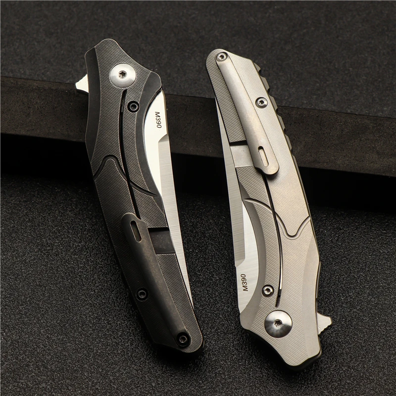 Складной нож M390 из порошковой стали острый охотничий Клинок с рукояткой