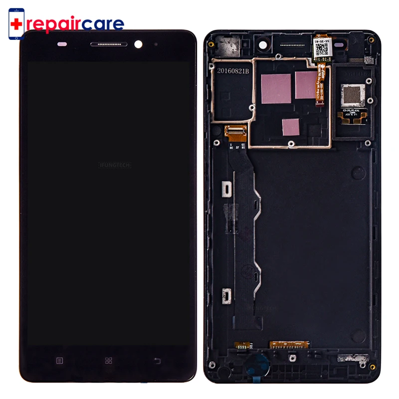 ЖК-дисплей для Lenovo A7000 сменный дигитайзер сенсорного экрана с рамкой в сборе