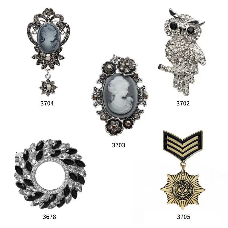 Винтажная брошь в британском стиле восьмиугольная звезда медаль корсаж персонаж