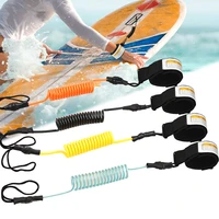 55 5cm surf board ankle leash surfing elastic coiled stand up paddle board leg rope surfboard ankle leash safety straps