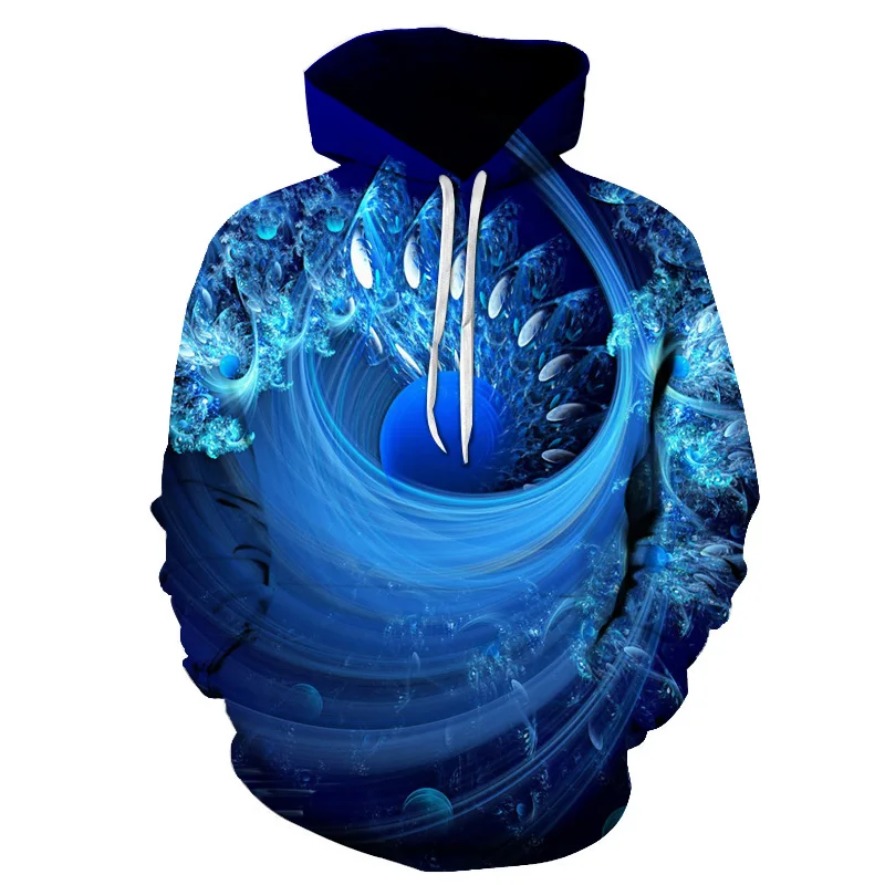 

2020 Summer Unisex Men's 3D Printed Sweatshirt Hoodie Creative Round Neck Hooded Casual Long Sleeve Men's Hooded Sweatshirt