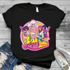 Винтажная футболка унисекс с принтом Джем и голограммы