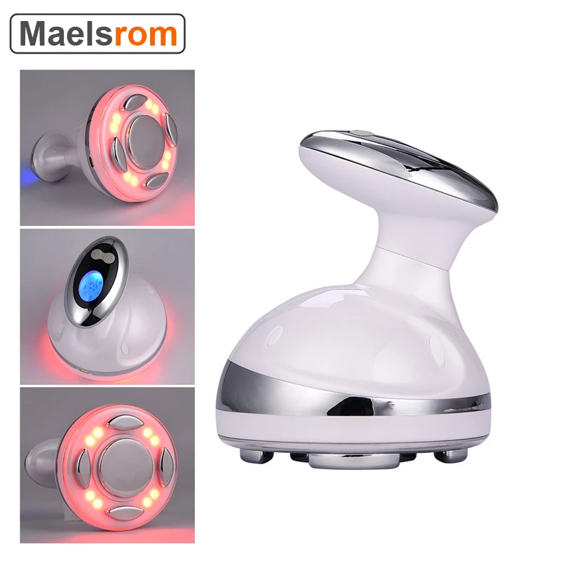 Ultrasonic Body Shaping Massage Roller Cavitation Fat Removal Photon Radio Frequency Face Skin Firming Weight Loss Massager