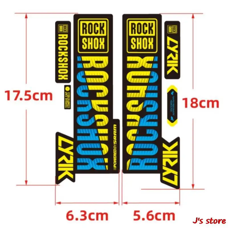 Наклейки ROCKSHOX с передней вилкой для велосипеда MTB Road Rock Shox наклейки PIKE Bike DIY Racing