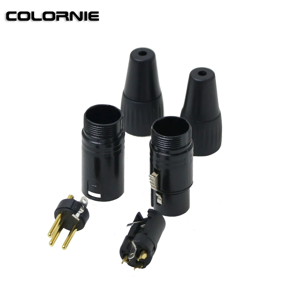 5 пар XLR-разъемов 3-контактных мужских и женских кабелей DMX для микрофона и эффектов сценического освещения.