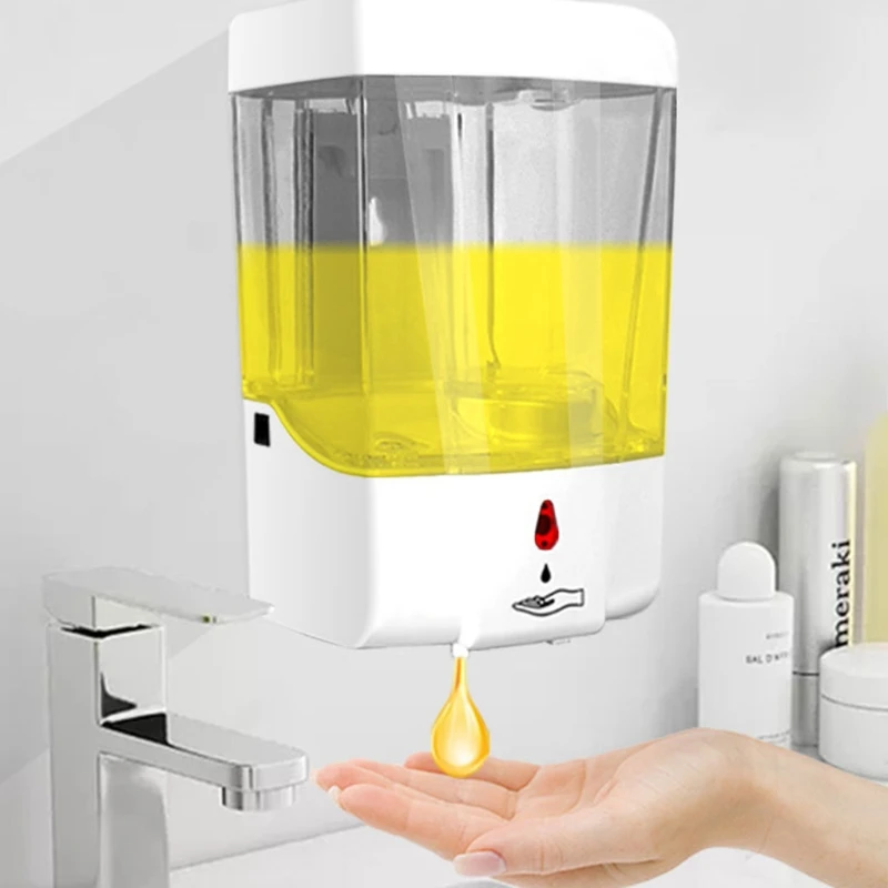 600 мл настенный Бесконтактный сенсорный диспенсер жидкость автоматическая