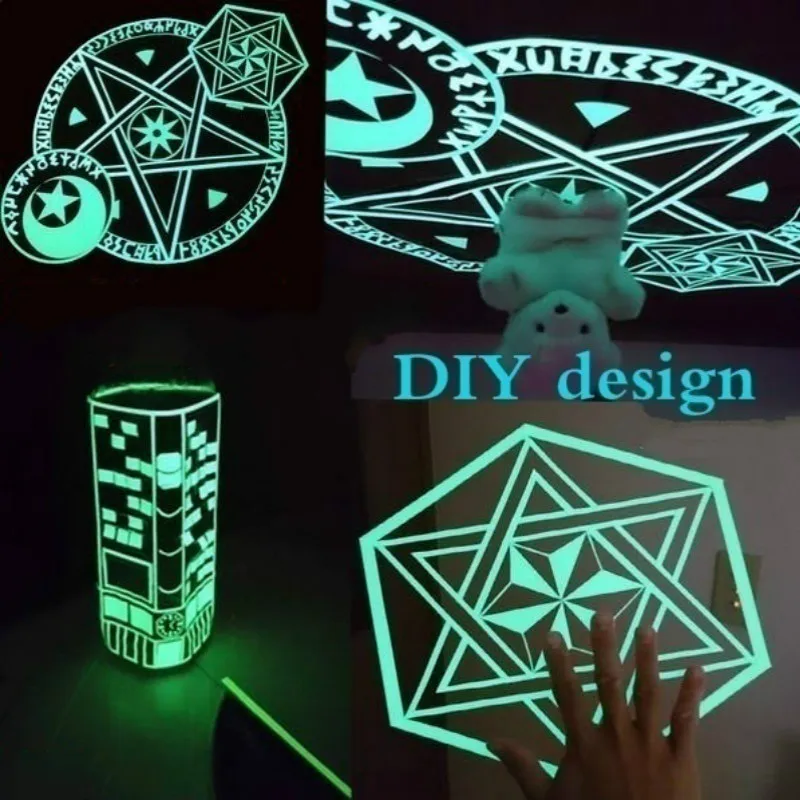 

10-15mm X 3M/Roll Luminous Tape Self-adhesive Glow In The Dark Safety Stage Home Decorations Warning Tape Night Light Tape