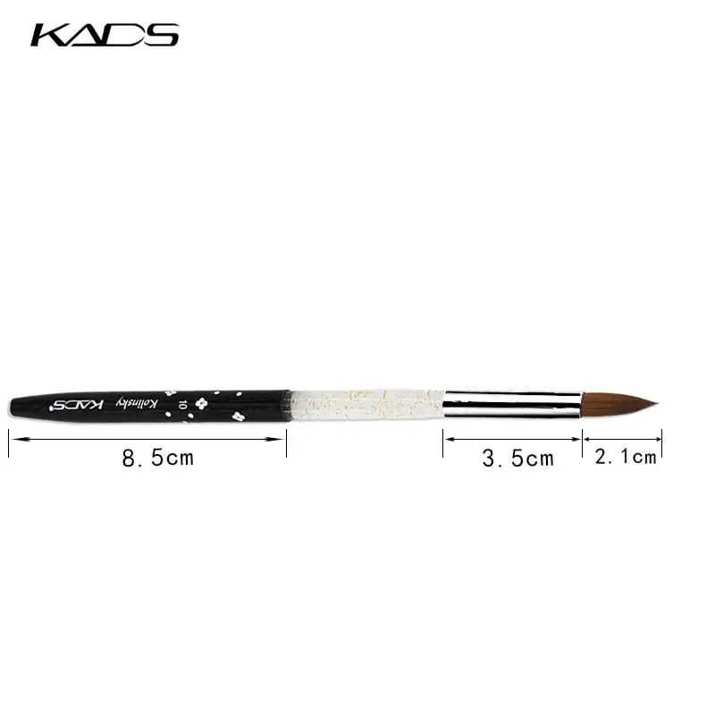 Горячая профессиональный 5 шт./лот 10 # акриловая кисть 100% колонковая ногтей щетка