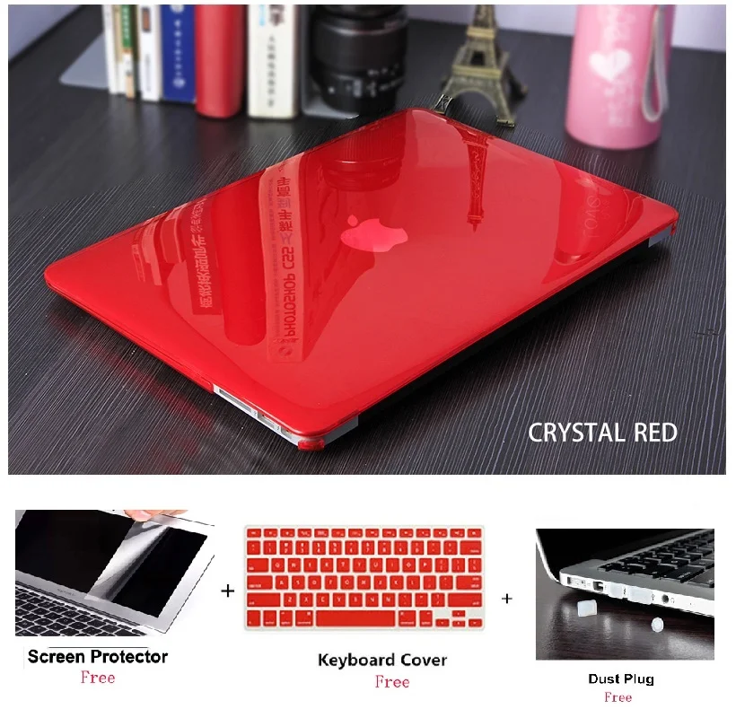 Кристально прозрачный жесткий чехол для Apple Macbook Air Retina Pro Touch Bar 11 12 13 15 16 inchs A2141 A1932