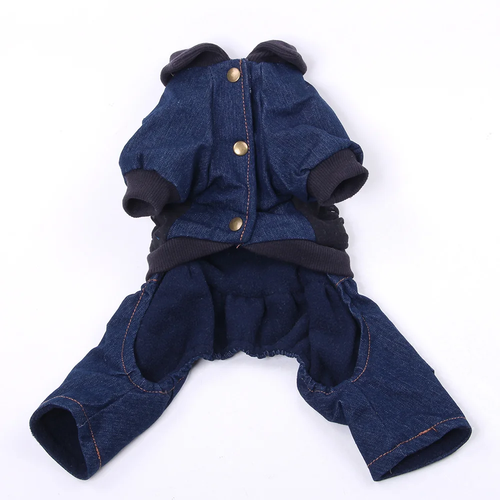 

New Pet Dog PU Faux Leather/Jean Jumpsuit Letters Design Cat Puppy Coat Jacket Winter Warm Clothes Apparel Outfit 6 Sizes