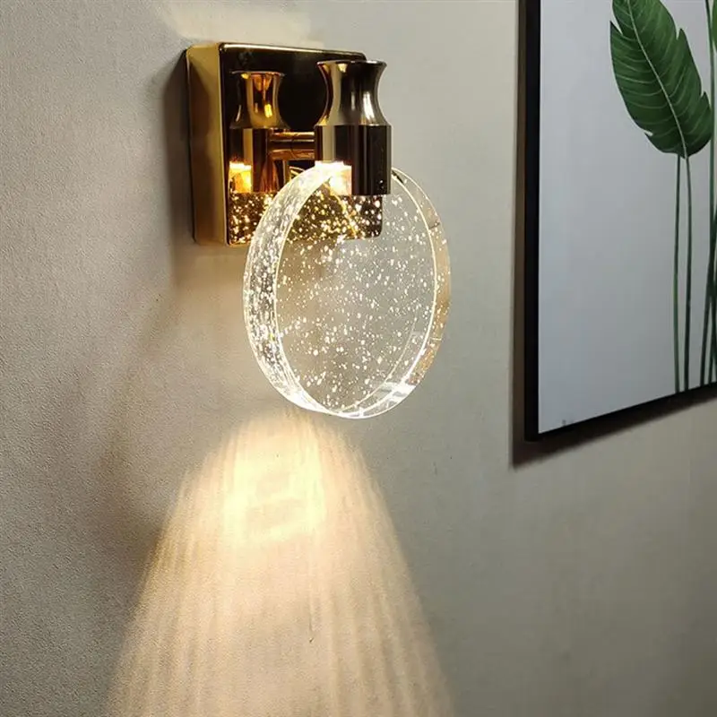 

1PC Nordic Style Wall Lamp Light Luxury Bedroom Bedside Lamp Aisle Wall Lamp