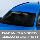 Наклейка на лобовое стекло переднее и заднее автомобильное для Dacia Duster 1,0 Tce Turbo Logan 1,4 1,6 мгновенный Dci Mcv Sandero R4 аксессуары внешний декор