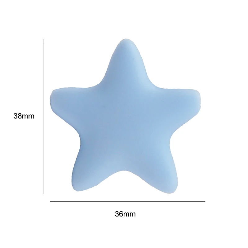 Ченкэй 10 шт. силиконовый Прорезыватель зубов в виде звезды для изготовления
