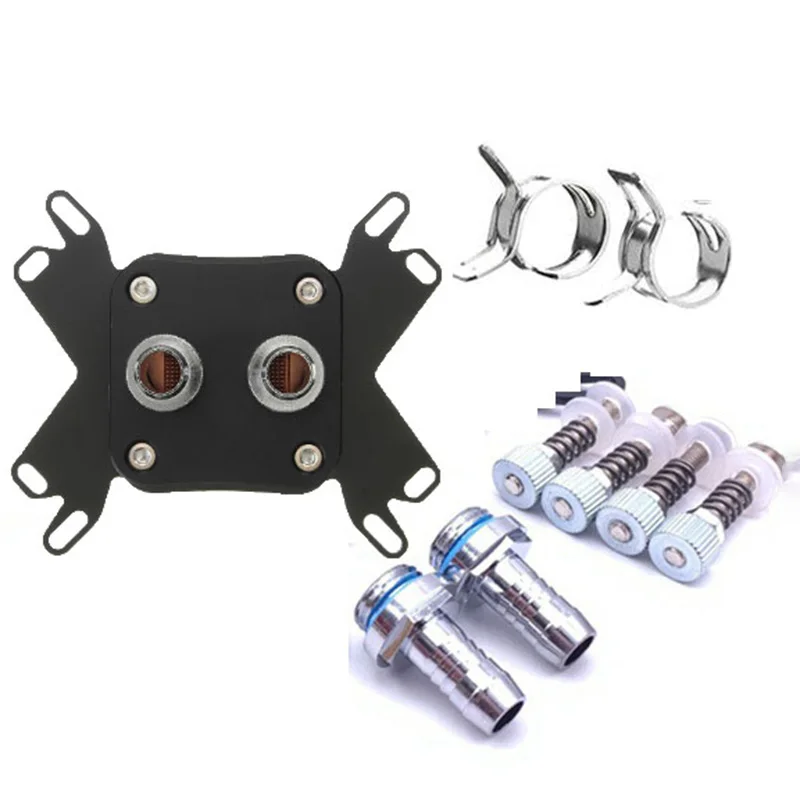 Медный процессор кулер водяного охлаждения блок воды для LGA 1155 2011 AMD AM4