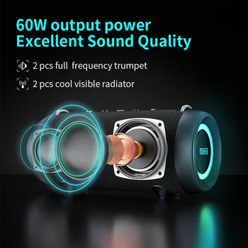 mifa A90 Bluetooth Speaker 60W Output Power Bluetooth Speaker with Class D Amplifier Excellent Bass Performace camping speaker 2