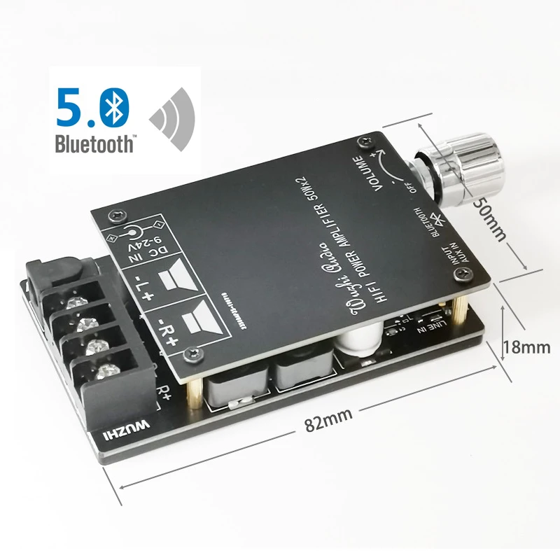 2*50 Вт TPA3116 Bluetooth 5 0 цифровой усилитель мощности HiFi стерео двухканальный TPA3116D2 Aux