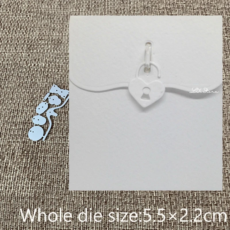 

XLDesign Craft Metal Cutting Die Stencil heart lock edge decoration Scrapbook Paper Card Craft Album DIY Embossing Die Cuts