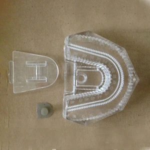 50 шт. прозрачная модель нижней формы для зубов, лабораторный материал, прочная пластиковая модель нижней формы для зубов