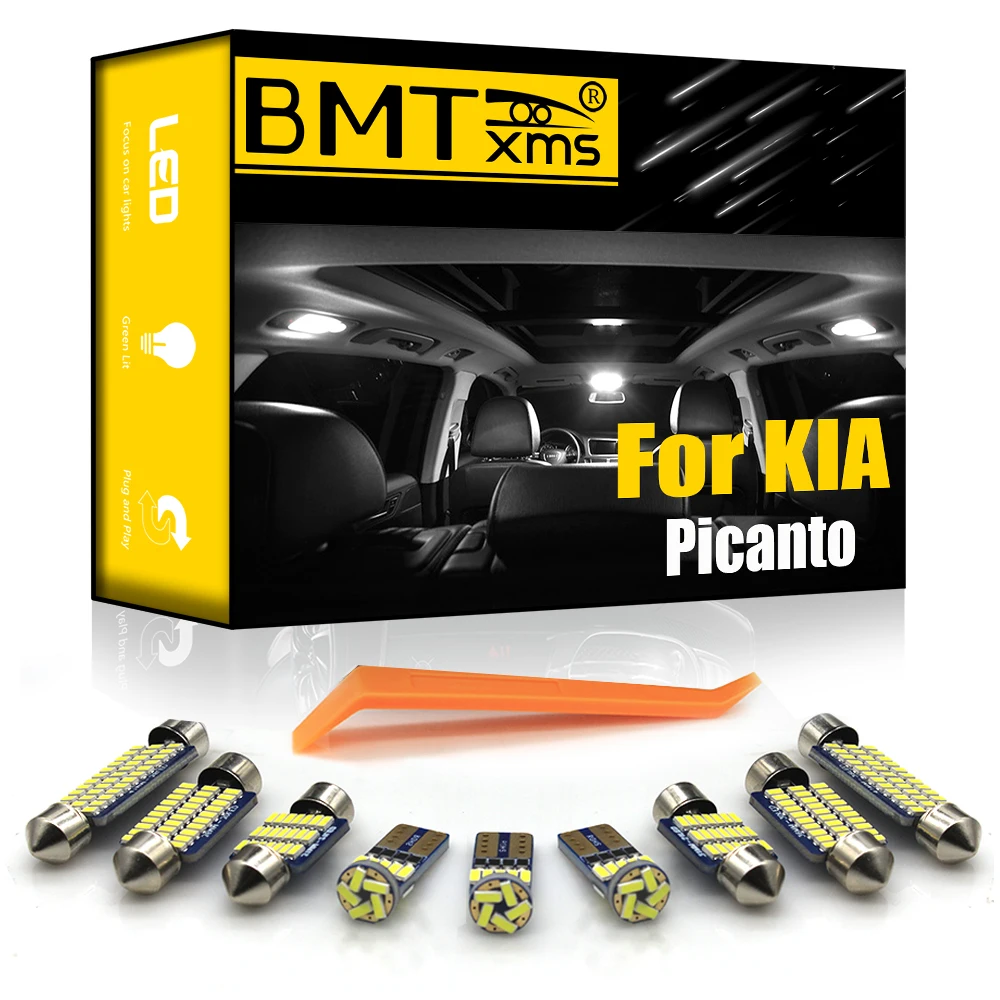

BMTxms Canbus For KIA Picanto 2012-2019 Vehicle LED Interior Map Dome Trunk Light License Plate Lamp Kit Car Accessories