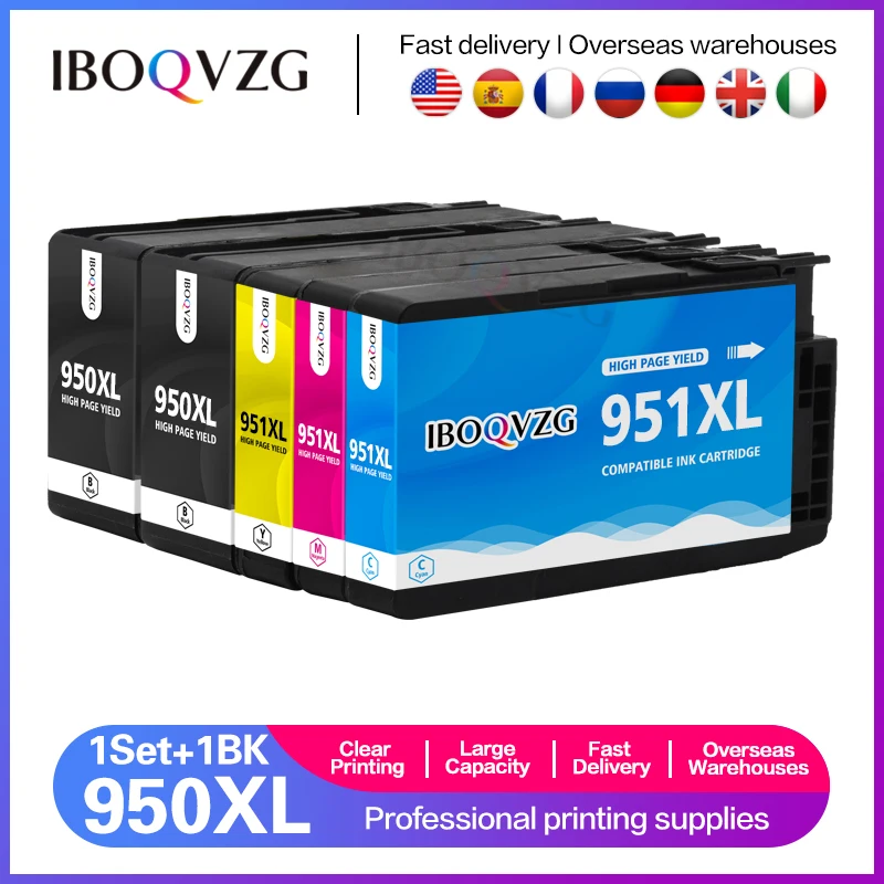 

Картриджи для принтера HP 950XL 951XL 950 951 Officejet Pro 8100 8600 8610 8615 8620 8625 251dw 276dw для HP 950