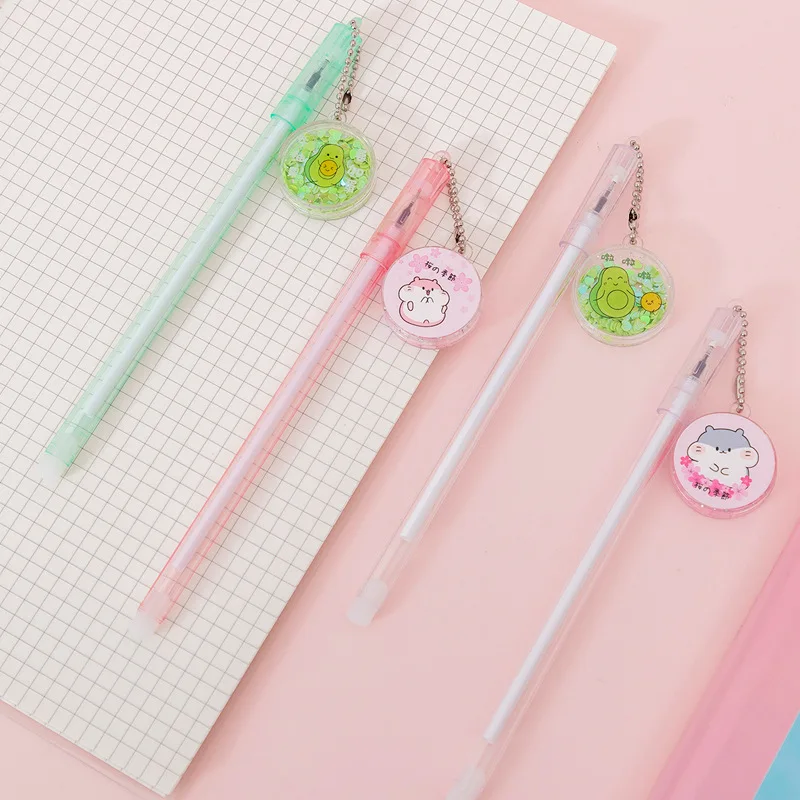 

20pcs Cartoon Pen for School Stationery Supplies Kawaii Gel Pens Office Accessories Cute Thing Kids Prizes Gift Needle Point Pen