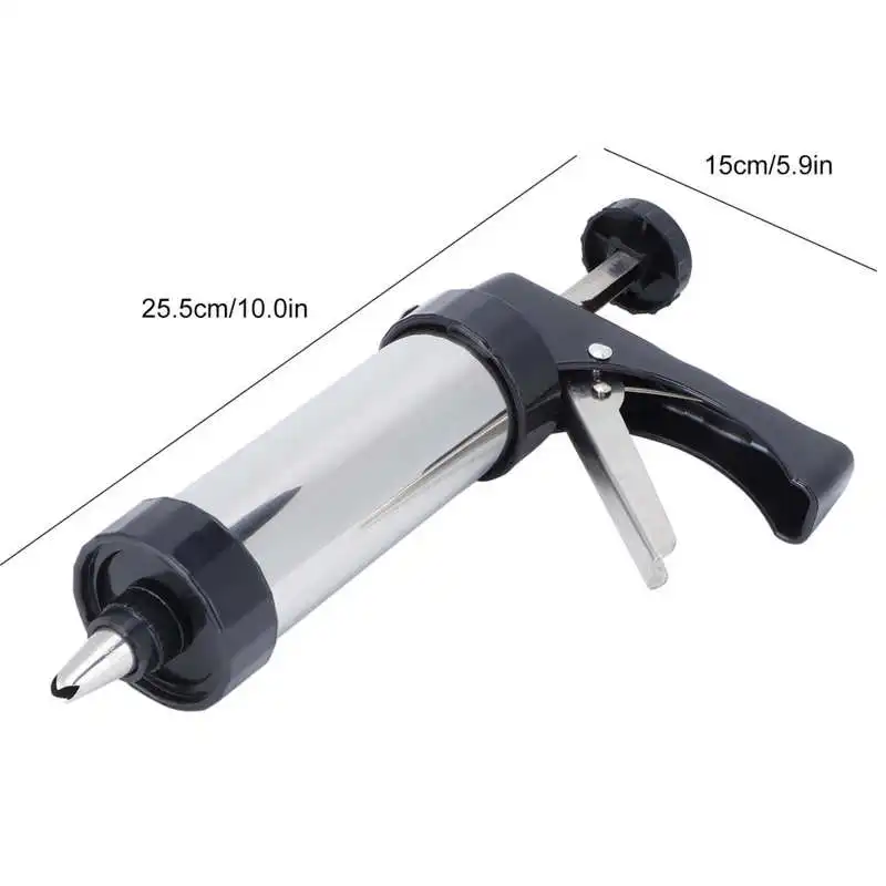 Kitchen Supplies Biscuits Maker Cookies Press Stainless Steel Cake Pastry Decorating Nozzle Set DIY Baking Tools Bakeware |