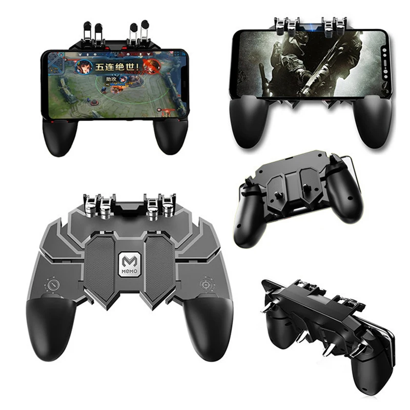 Новый телефон геймпад AK66 шесть пальцев триггеры Pubg металлическая кнопка пуска