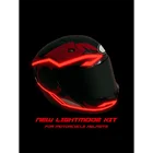 1 шт. мотоциклетные светодиодный ночной Светильник для верховой езды сигнала шлем высокое качество EL светильник 4 режима шлем для езды на мотоцикле светодиодный светильник s в полоску комплект бар для украшения