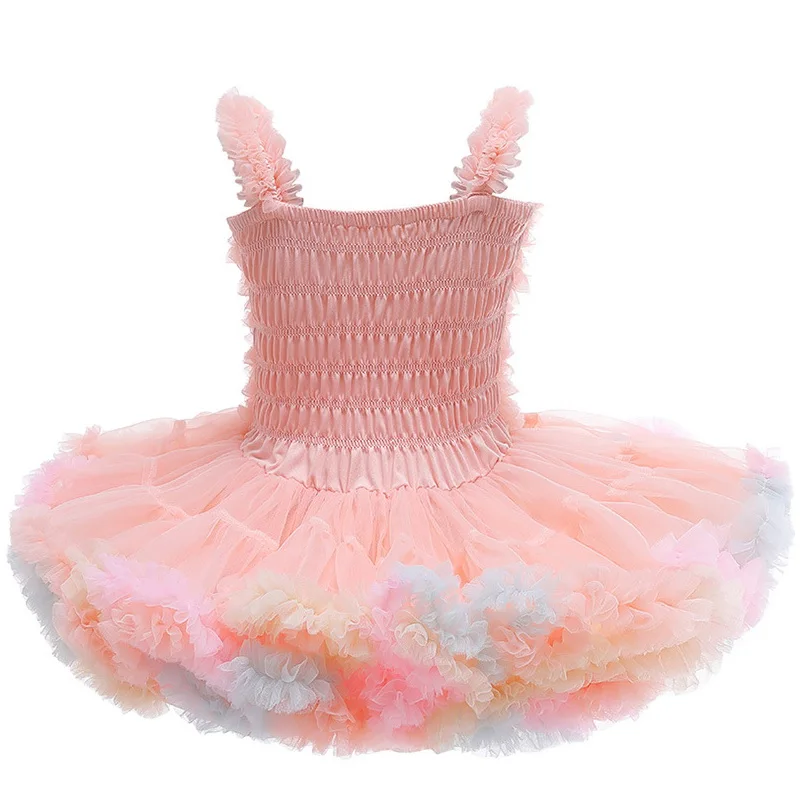 Infant Baby Girls Ballet Dance Tutu Dress Puff Cake Smash 1 2 3 4 5 6 Year Kids Birthday Newborn Baptism Dresses | Тематическая