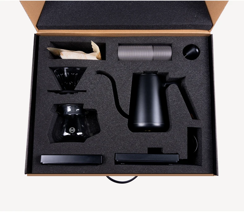 Timemore-Juego de tazas de caf&eacute; C advanced home, set de caf&eacute; elaborado a mano, el mejor regalo de vacaciones para familiares y amigos, juego de tazas de espresso-4