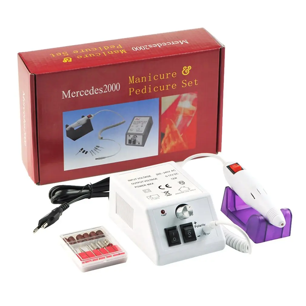 Шлифовальная машинка для маникюра инструмент полировки ногтей красная коробка