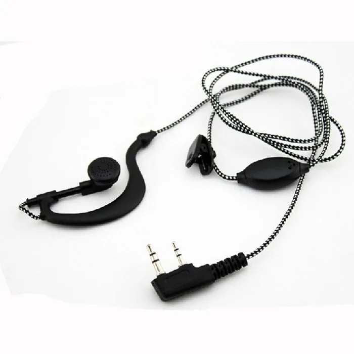 2 Pin PTT MIC наушники гарнитура для скрытого ношения с акустической трубкой в
