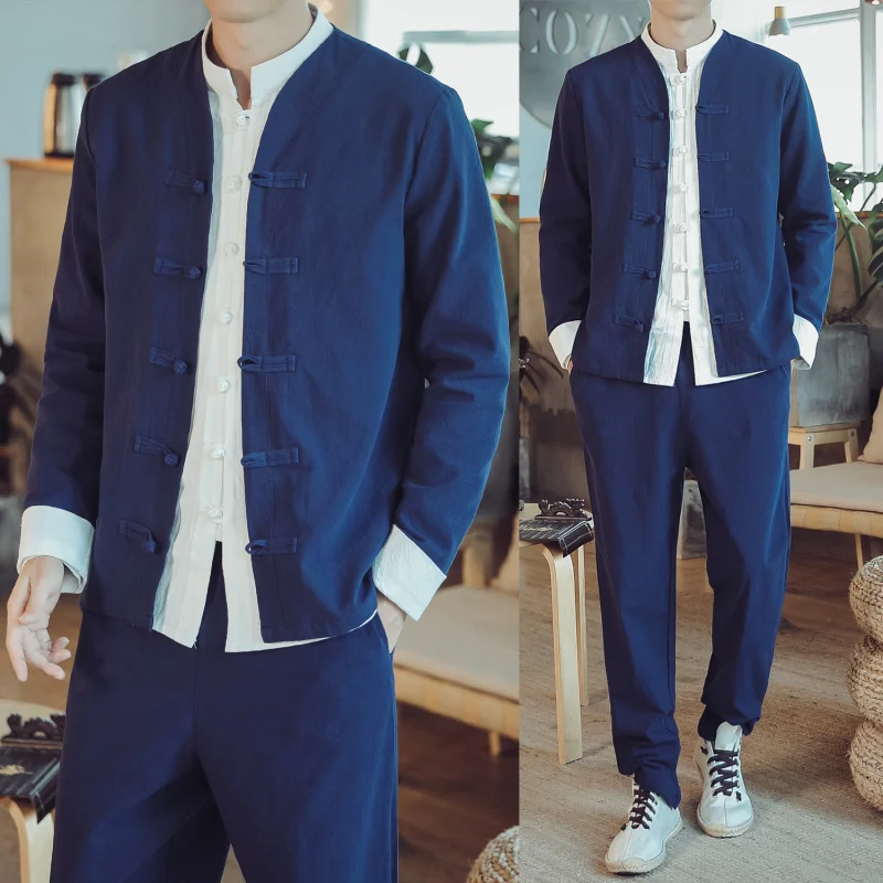 

Autumn Chinese Style Han Suit Men's Chinese Style Traditional Chinese Style Retro Tang