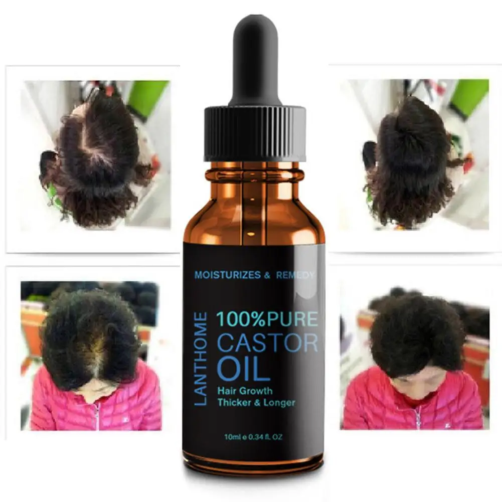 

10 ML Hair Essential Oil Natural Castor Oil Eyelashes Eyebrow Growth Organic Skin Aging Castor Prevent Serum