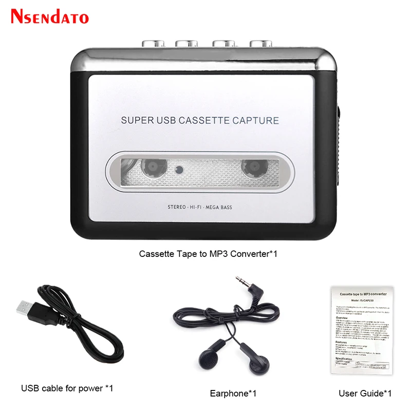 Магнитола EZCAP 220 кассета с конвертером в MP3 Захват аудио музыкальный плеер