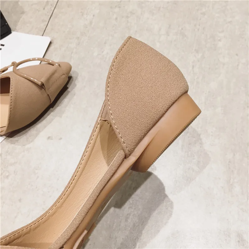 Туфли женские с острым носком дышащие удобные на мягкой подошве искусственная