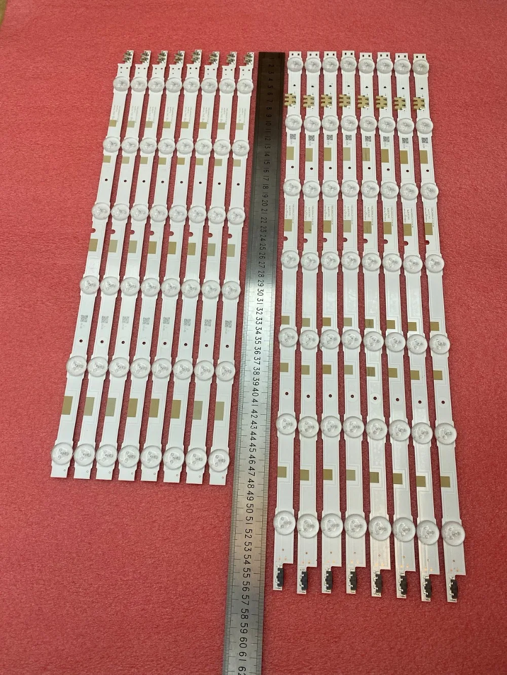 16 шт./компл. светодиодный подсветка полосы для samsung UE50JU6800K BN96-38479A 38480A V5DR_500SCA_R1 V5DR_500SCB_R1 UN50JS7000 38479B