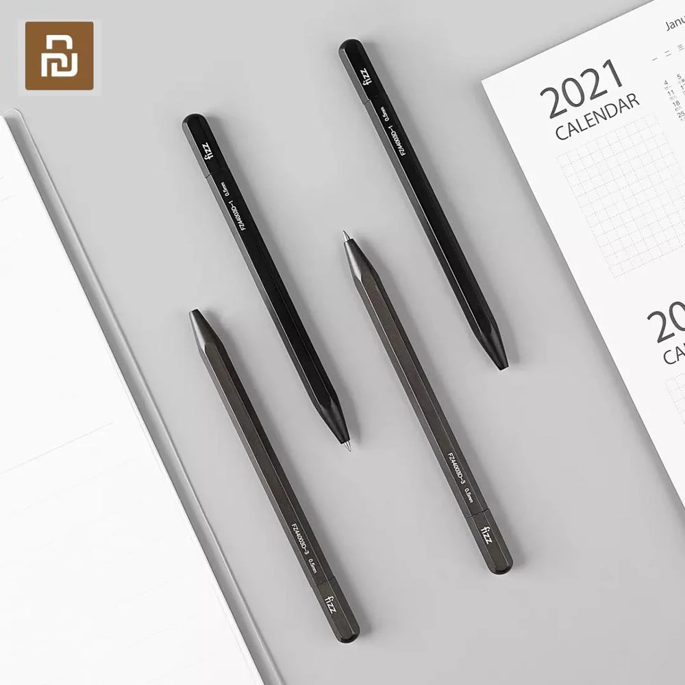 Многоугольная металлическая вращающаяся гелевая ручка Fizz многоугольная