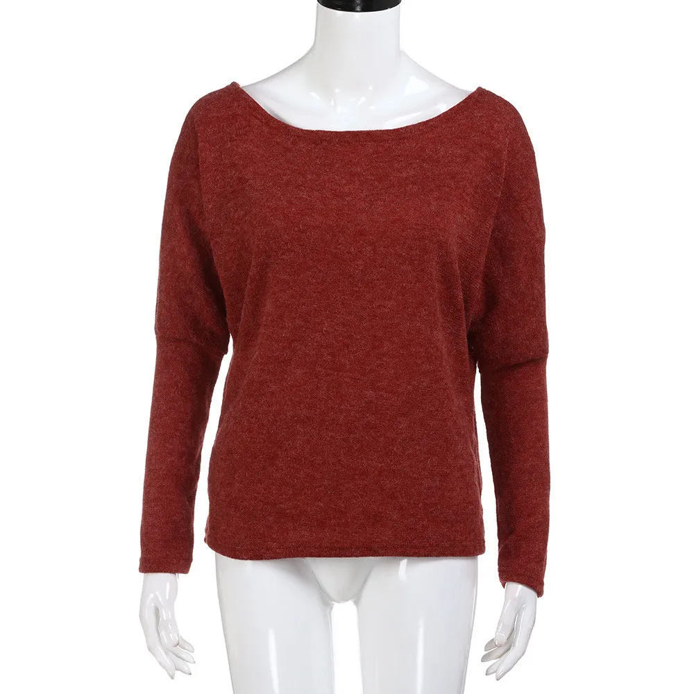 Кашемир для женщин плюс размер женский длинный рукав трикотаж джемпер длинное