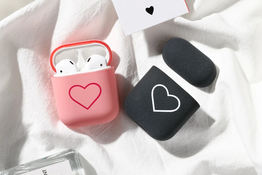Чехол для Airpods чехол с милым сердечком чехол s Для Air Pods 1 2 чехол Bluetooth беспроводной защитный чехол для наушников на Airpods