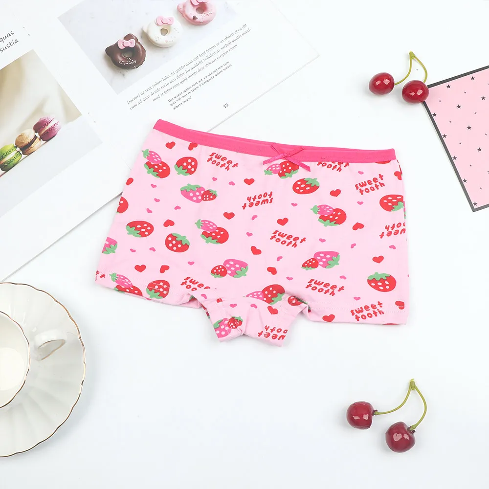 1 шт. хлопковые трусы боксеры для девочек|Женские трусики| |