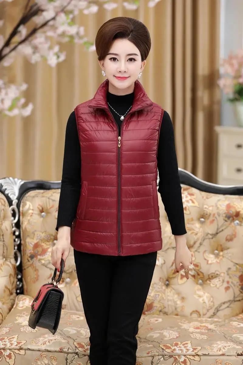 2021 зимняя женская майка для женщин тонкий воротник жилет больших размеров тонкая