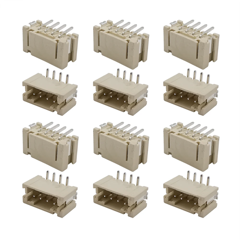 50Pcs PH2.0 Pitch 2.0mm 4 Pin Vertical SMD Male Plug Shell Terminal Blocks Wire Connector | Обустройство дома