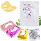 50 пар подушечек для глаз гидрогелевые пластыри прививки ресниц накладки для Глаз Аксессуары для ресниц