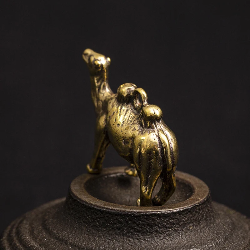 Чистая медь Сплошной Серебряный Кулон старинный латунный пустыни верблюда