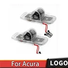 Лазерный дверной светильник с логотипом, 2 шт., лазерный проектор для двери автомобиля, привидение, теневая лампа для Acura TSX 2004 2005 2006 2007